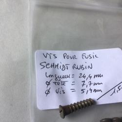 VENDU PAR LE-CUIRASSIER VIS BOIS POUR  FUSIL SCHMIDT RUBIN