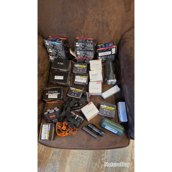 Lot de lampes frontales et de poche