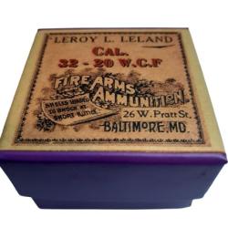 32 x 20 Winchester: Reproduction boite cartouches (vide) LL 14091796