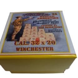 32 x 20 Winchester: Reproduction boite cartouches (vide) WMA 14091815