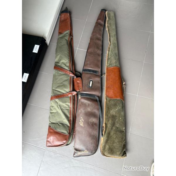 Lot aux enchres housse de fusil d'occasion 3 pieces