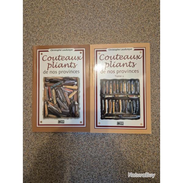 Livres Couteaux Pliants de nos provinces tome 1 et tome 2