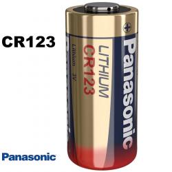 Pile CR123A Panasonic Lithium 3V - Haute capacité 1400 mAh