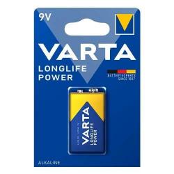 6LR61 - Pile alcaline VARTA Longlife Power (ex High Energy) - Blister unitaire