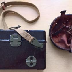 Lot téléphone de campagne et intérieur de casqueTchèque