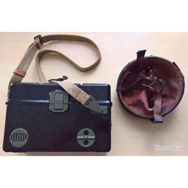 Lot tlphone de campagne et intrieur de casqueTchque