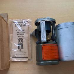 Réchaud Coleman US WW2 complet Neuf