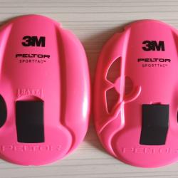 PAIRE DE COQUES PELTOR 3m Rose SportTac 3M