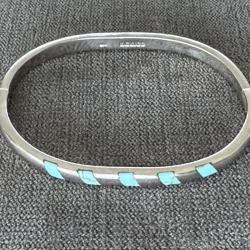 Bracelet argent avec turquoise