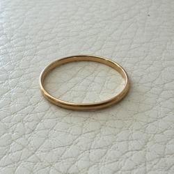 Anneau en or rose18 carats - taille 61 - bague - alliance