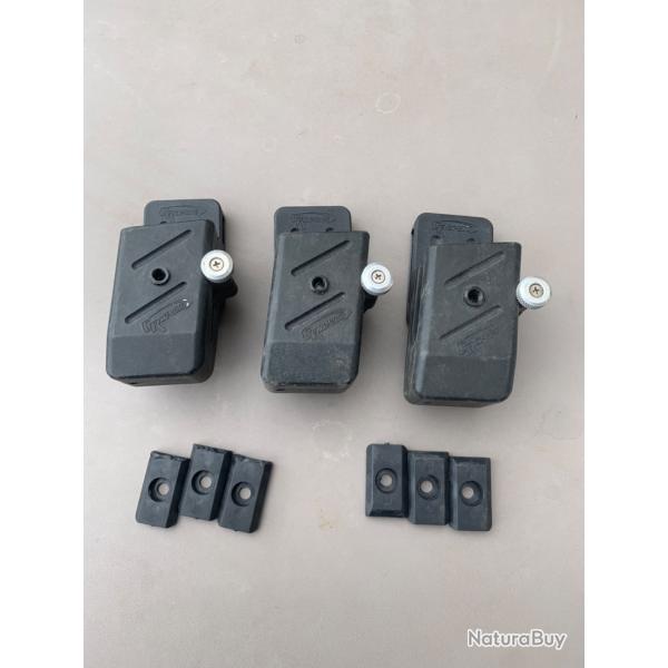 Lot de 3 portes chargeur