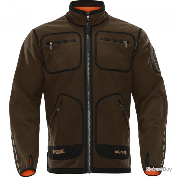 Harkila Kamko Fleece Green/Orange Blaze XXL