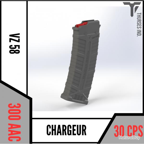 chargeur VZ58 Gazella VZ 58  .300BLK 30 cps Thurses Industries