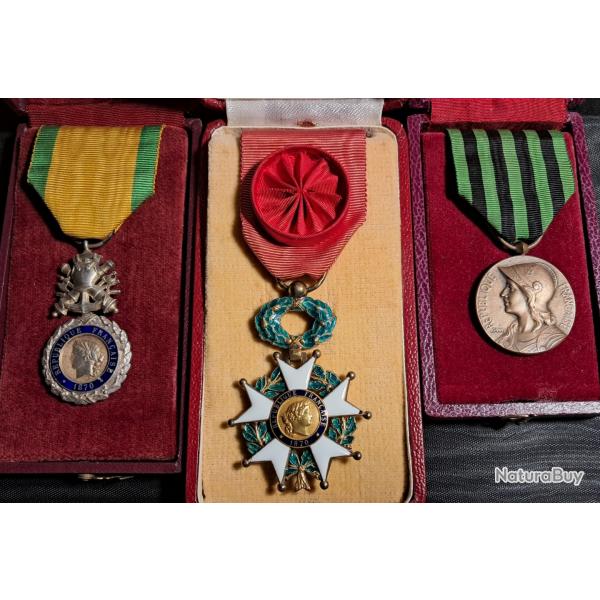 Lt mdailles militaires en Argent 1870