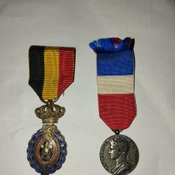 Médaille du travail belge et française