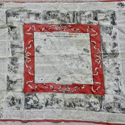 Mouchoir d'instruction militaire imprimé  Revolver 1873