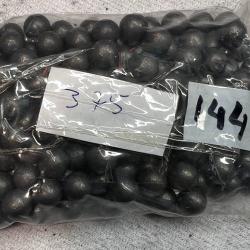 144 Balles rondes 375 roulées au graphite