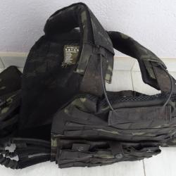 gilet tactif air soft camouflé