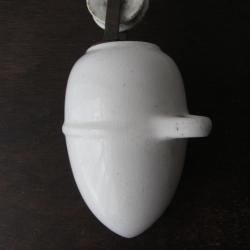 Contrepoids en porcelaine pour lustre 1900