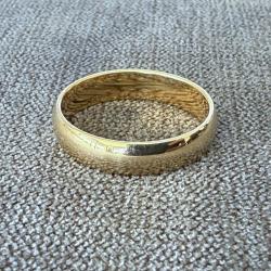 Anneau or jaune massif 18 carats - alliance - taille 64
