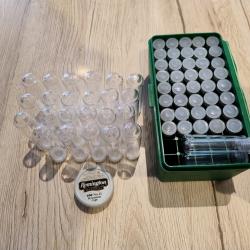 Lot de tubes et amorces poudre noire