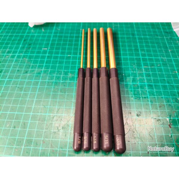 Jeu de chasse goupille laiton PRO armurier