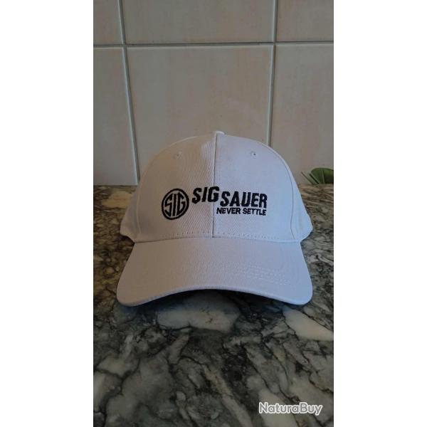 casquette sig sauer neuf blanche rglable