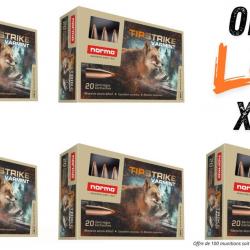 Lot munitions Norma TipStrike Varmint 55g - Cal. 222 Rem - X100 munitions