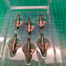 pack de 6 pointes de flèches lame de chasse maximal cut