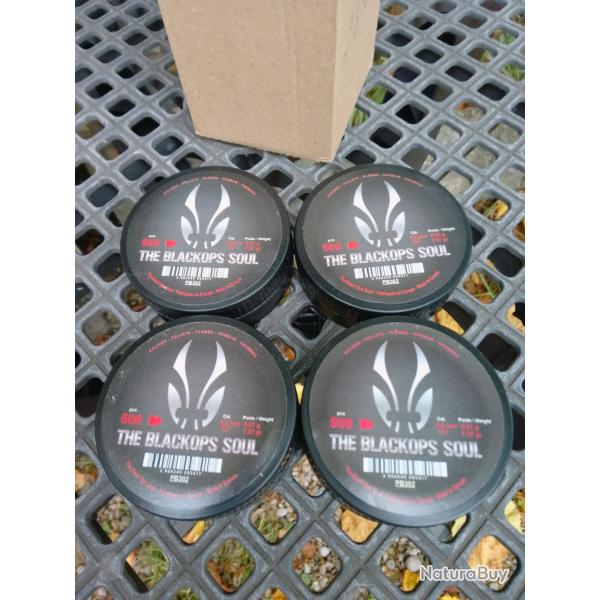 4 BOITES DE 500 PLOMBS BLACK OPS CAL 4,5 PLOMBS POINTUS