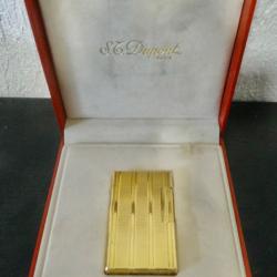 BRIQUET ST DUPONT PLAQUÈ OR
