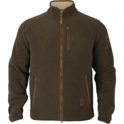 VESTE POLAIRE HARKILA SANDHEM SHERPA FLEECE MARRON TAILLE L NEUVE