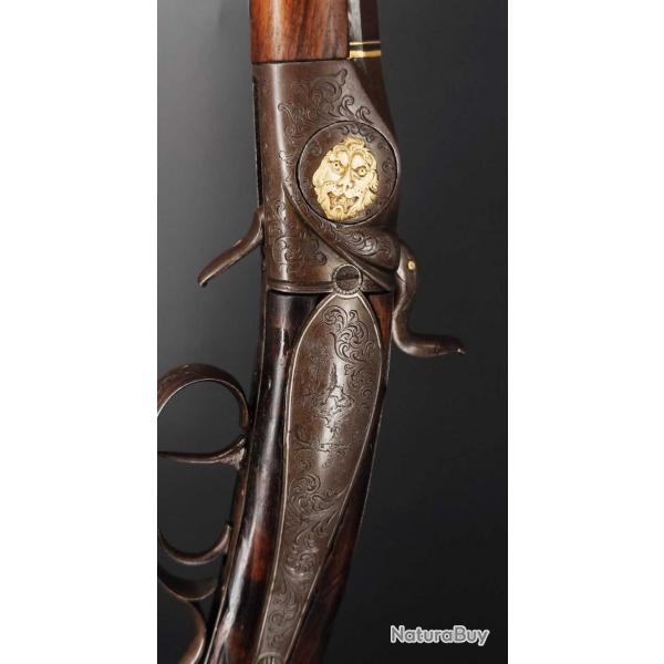 CARAINE DE TIR PERRIN LEPAGE A PARIS 1860 LEPAGE FRERES France XIX eme Categorie D