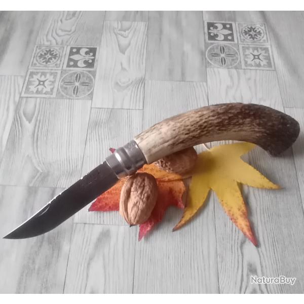 Couteau de poche Opinel 9 bois de cerf