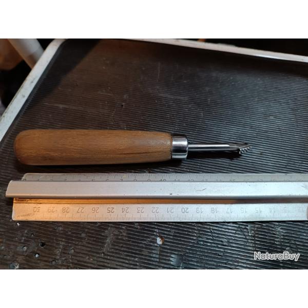 Outil a quadrillage des crosses outil a quadriller les crosse de fusil carabine 2 lignes x