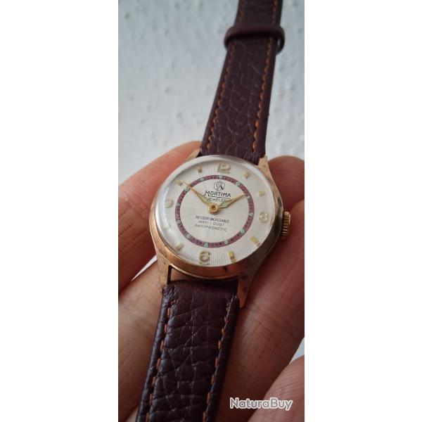 MORTIMA MONTRE MÉCANIQUE POUR FEMME/ADOLESCENT ANNÉE 70s FRANCE