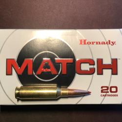 Muntion HORNADY ELD MATCH 6.5 creedmoor 147 gr  ref 81501 LOT DE 12 boîtes