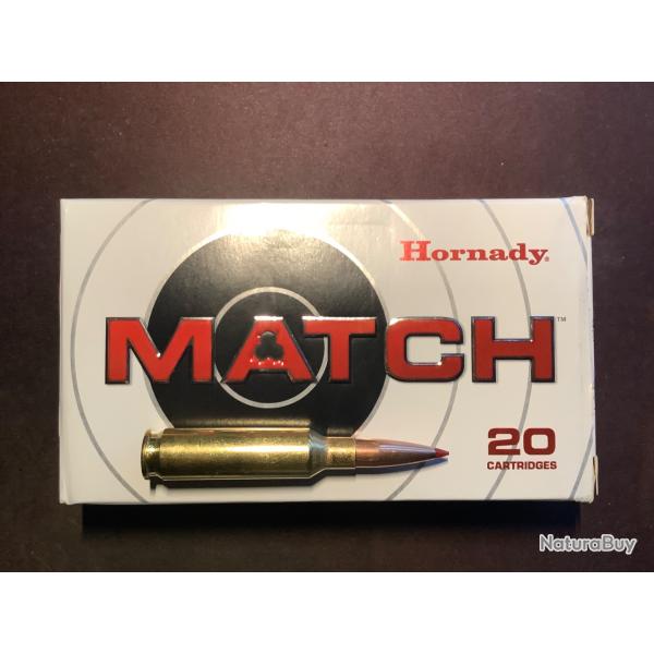 Muntion HORNADY ELD MATCH 6.5 creedmoor 147 gr  ref 81501 LOT DE 12 boîtes