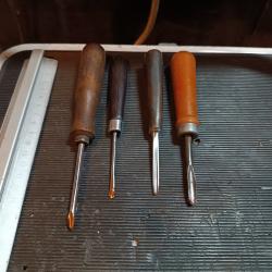 Lot ancienne  petite gouge professionnelle de sculpture