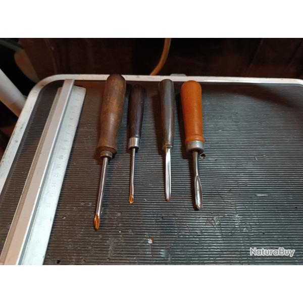 Lot ancienne  petite gouge professionnelle de sculpture