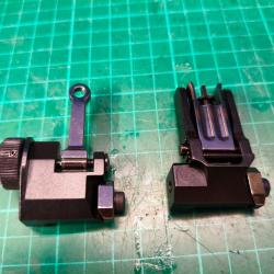 Organes de visée rabattable métal rail Pica AR15