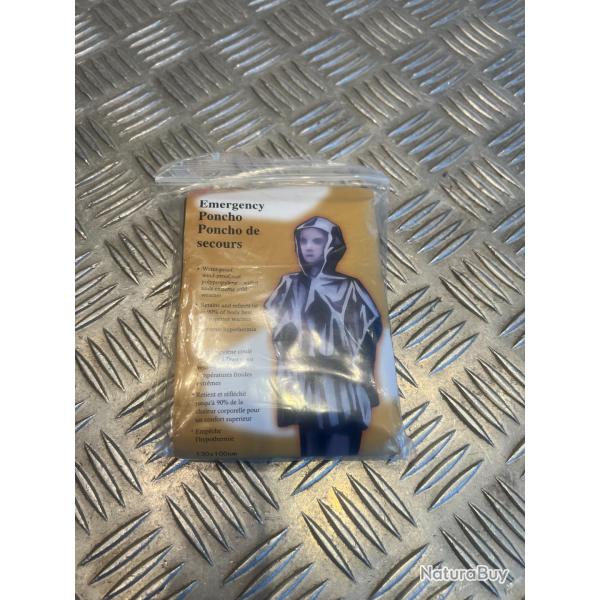 kit poncho urgent résiste intempérie pluie en couverture survie randonnee camping voyage survivalism
