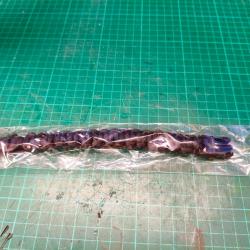 Bracelet paracorde noir boucle plastique