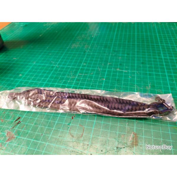 Bracelet paracorde Noir boucle métal