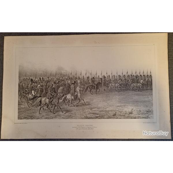 Lithographie "revue de cavalerie" (Par le tsar 7 septembre 1837)