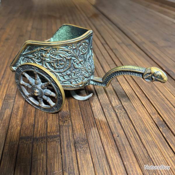 CHAR ROMAIN DE GLADIATEUR A L'ANTIQUE BRONZE SIGNÉ MAX VERRIER