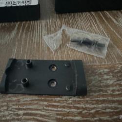 Plaque low profil, co-witness pour glock MOS.... embase pour optique a empreinte RMS/SMS SHIELD....