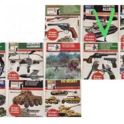 Revues HACHETTE: Armes, Blindé, Char, Tank, Mitrailleuse, Artillerie . AU CHOIX