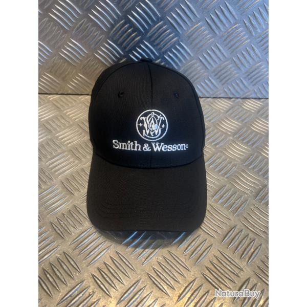 casquette noir smith et wesson taille unique ajustable