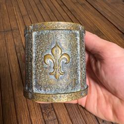 BOISSEAU A LA FLEUR DE LYS DE PARIS BRONZE SIGNÉ MAX VERRIER